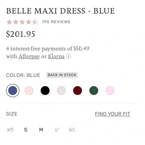 Blue Ruffled Maxi Dress - Picture 9 of 11